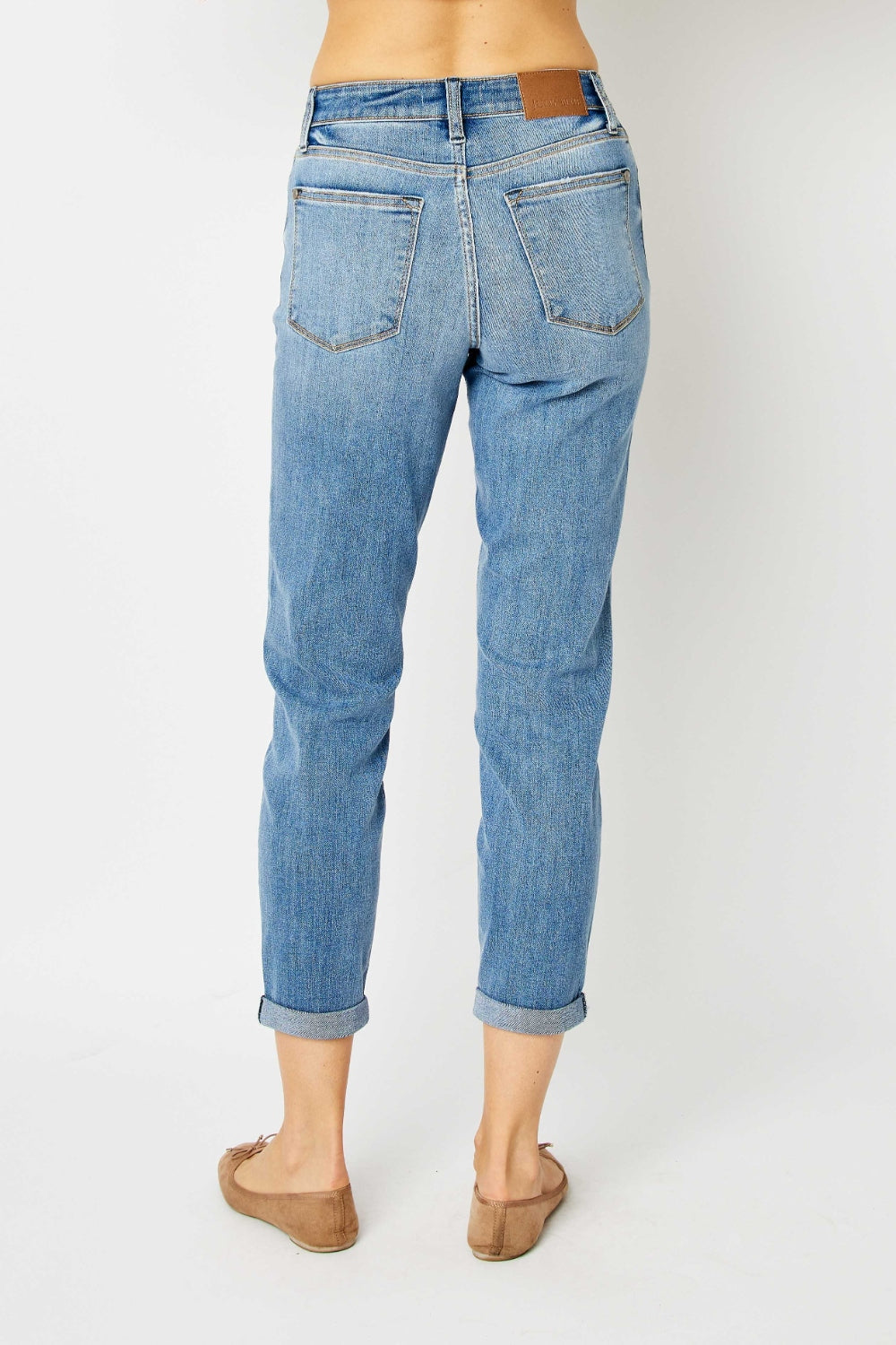 Judy Blue Full Size Cuffed Hem Skinny Jeans